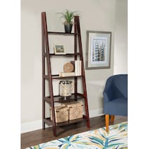 davis dark brown bookcase   