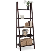 davis dark brown bookcase   