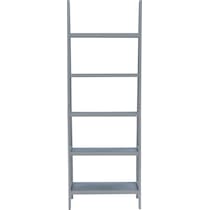 davis gray bookcase   