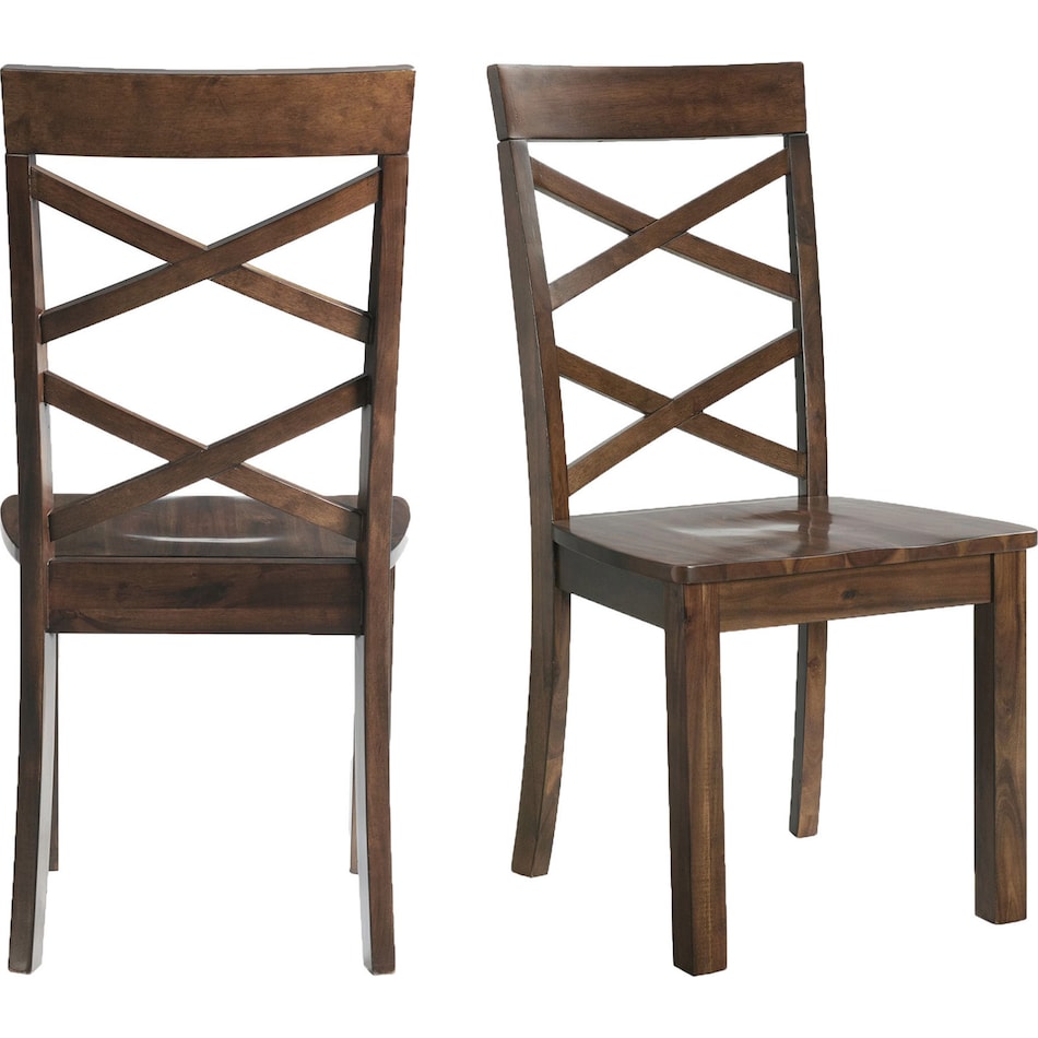 davos dark brown dining chair   