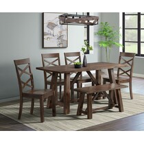davos dark brown dining chair   