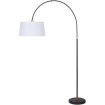 dawson black floor lamp   