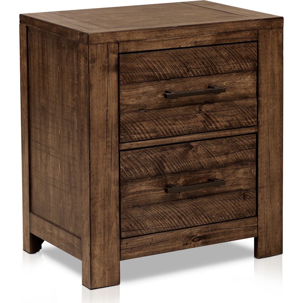 dawson dark brown nightstand   