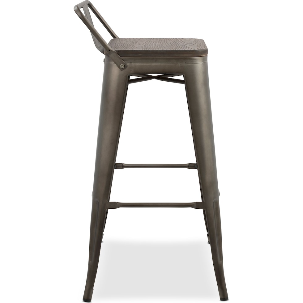 dax gray bar stool   