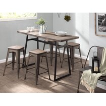 dax gray counter height stool   