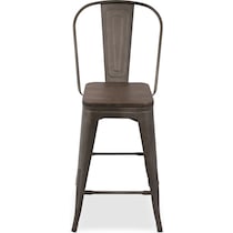 dax gray counter height stool   