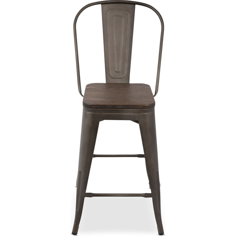 dax gray counter height stool   