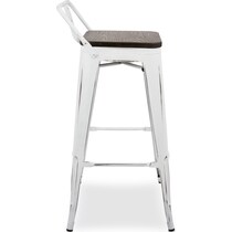 dax white bar stool   