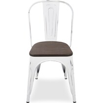 dax white dining chair   