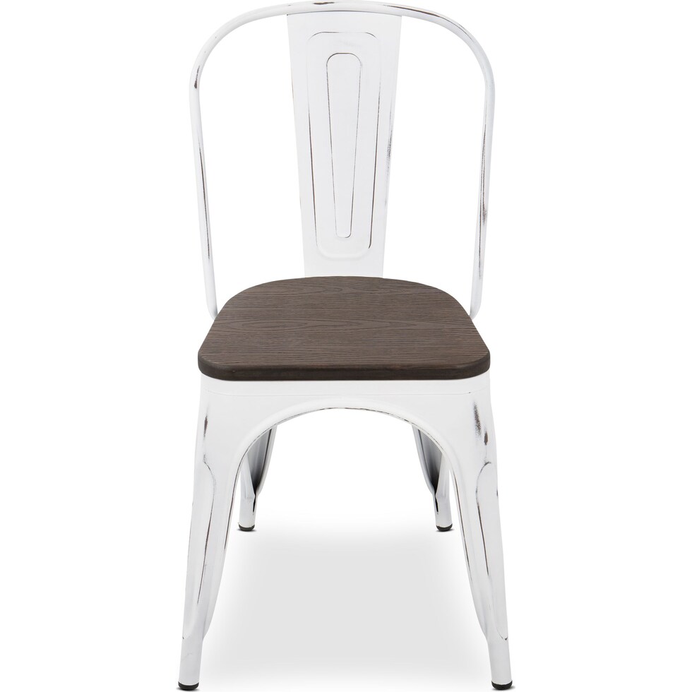 dax white dining chair   