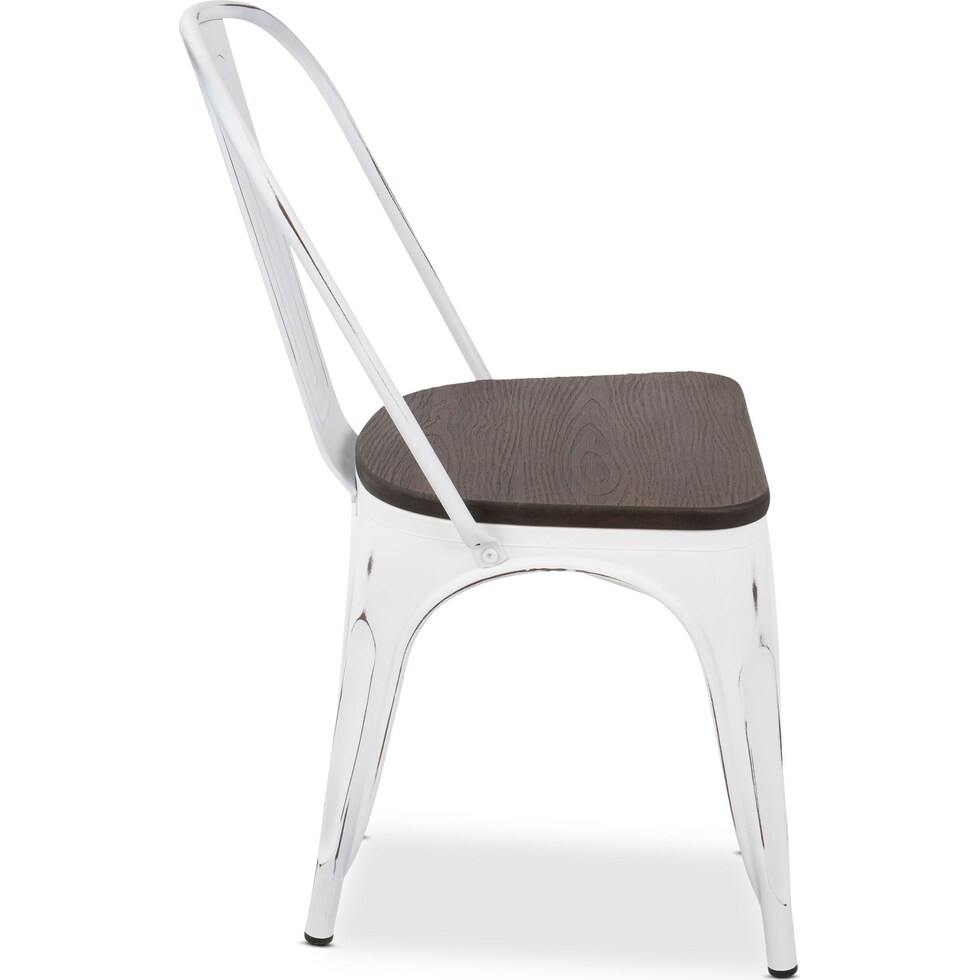 dax white dining chair   