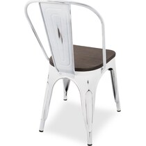 dax white dining chair   