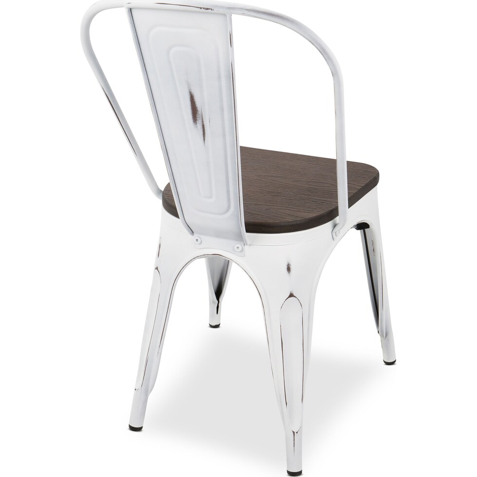 dax white dining chair   