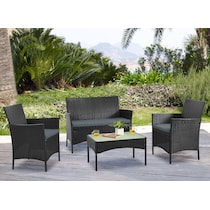 daytona gray outdoor loveseat set   