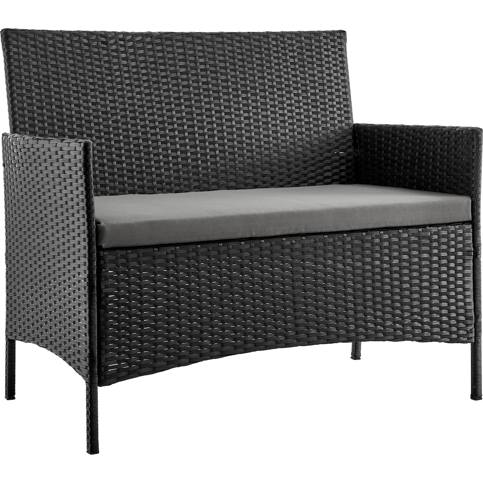 daytona gray outdoor loveseat set   