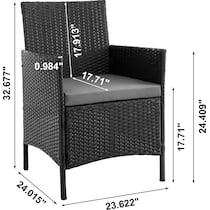 daytona gray outdoor loveseat set   