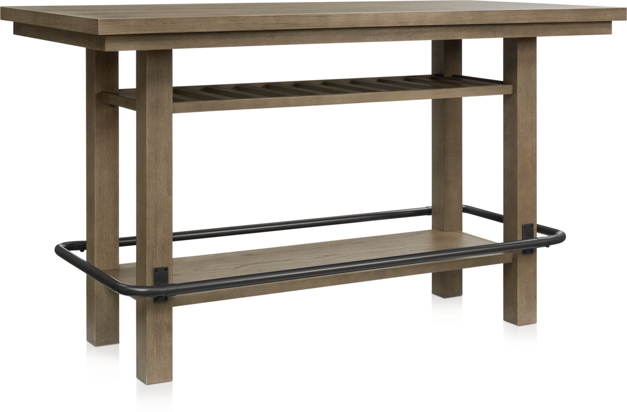 Deacon Bar Height Dining Table and 6 Swivel Stools | Value