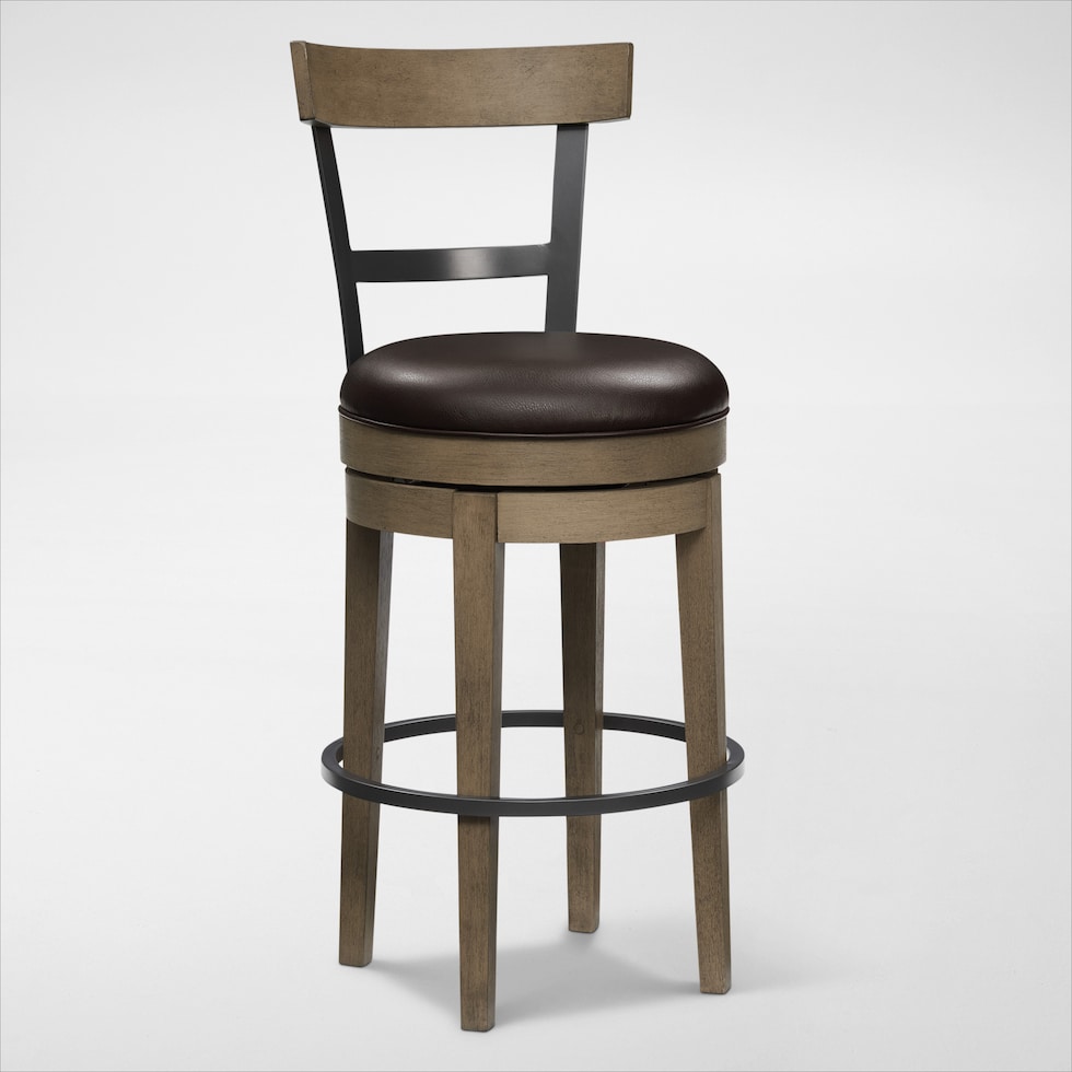 deacon gray bar stool   