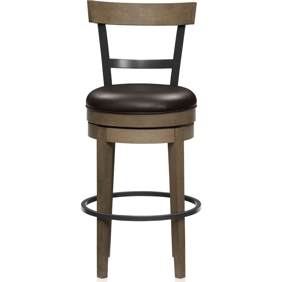 deacon gray bar stool   