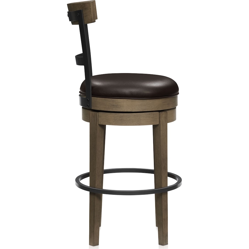 deacon gray bar stool   