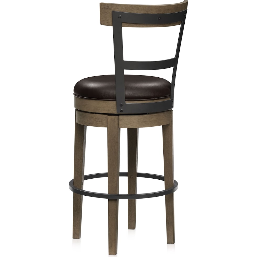 deacon gray bar stool   