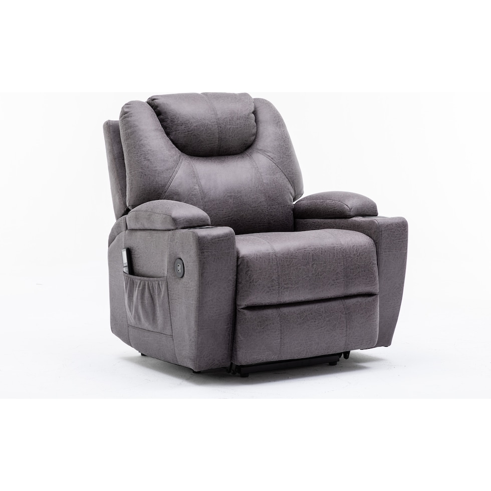 deans gray recliner   