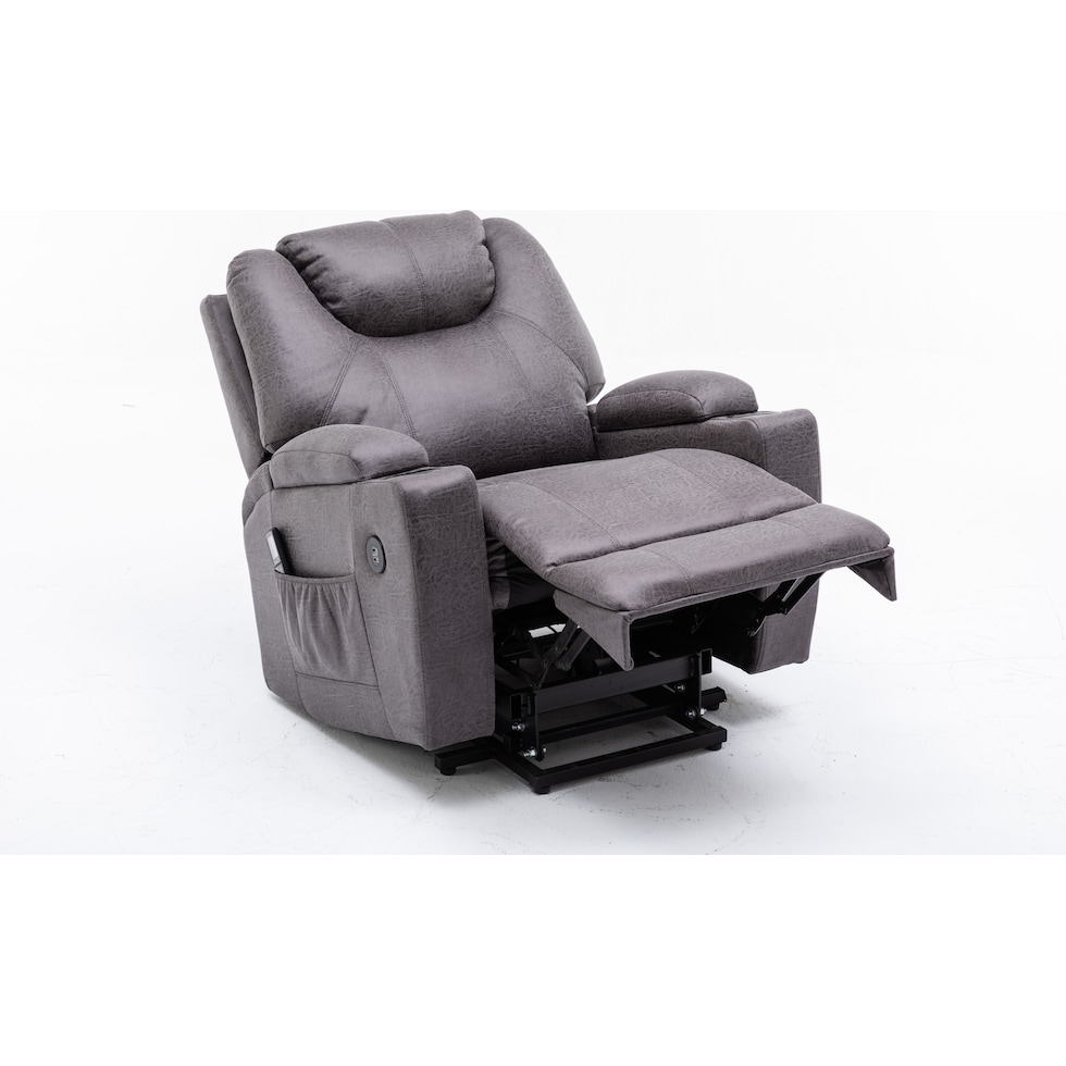 deans gray recliner   