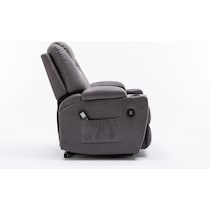 deans gray recliner   