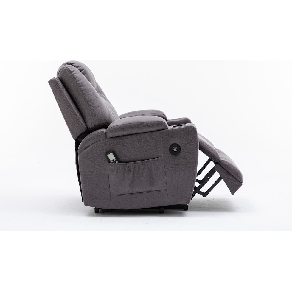 deans gray recliner   