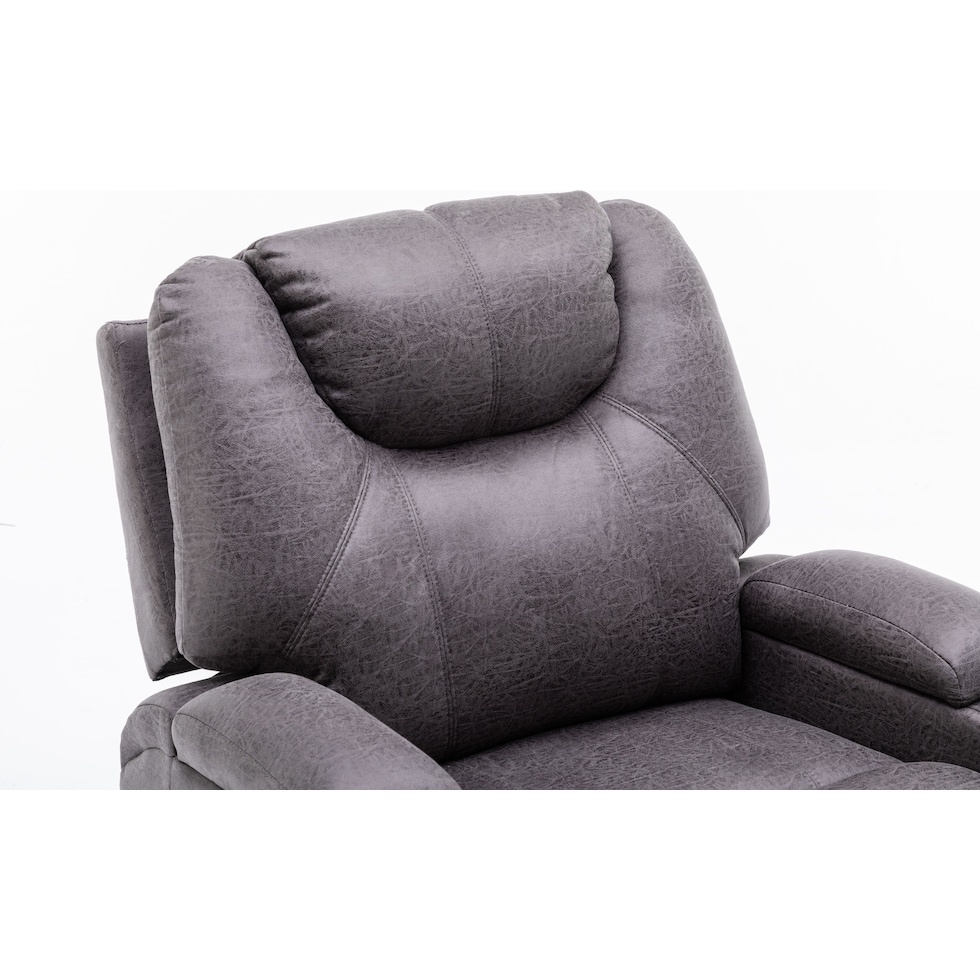deans gray recliner   
