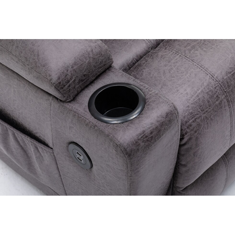 deans gray recliner   