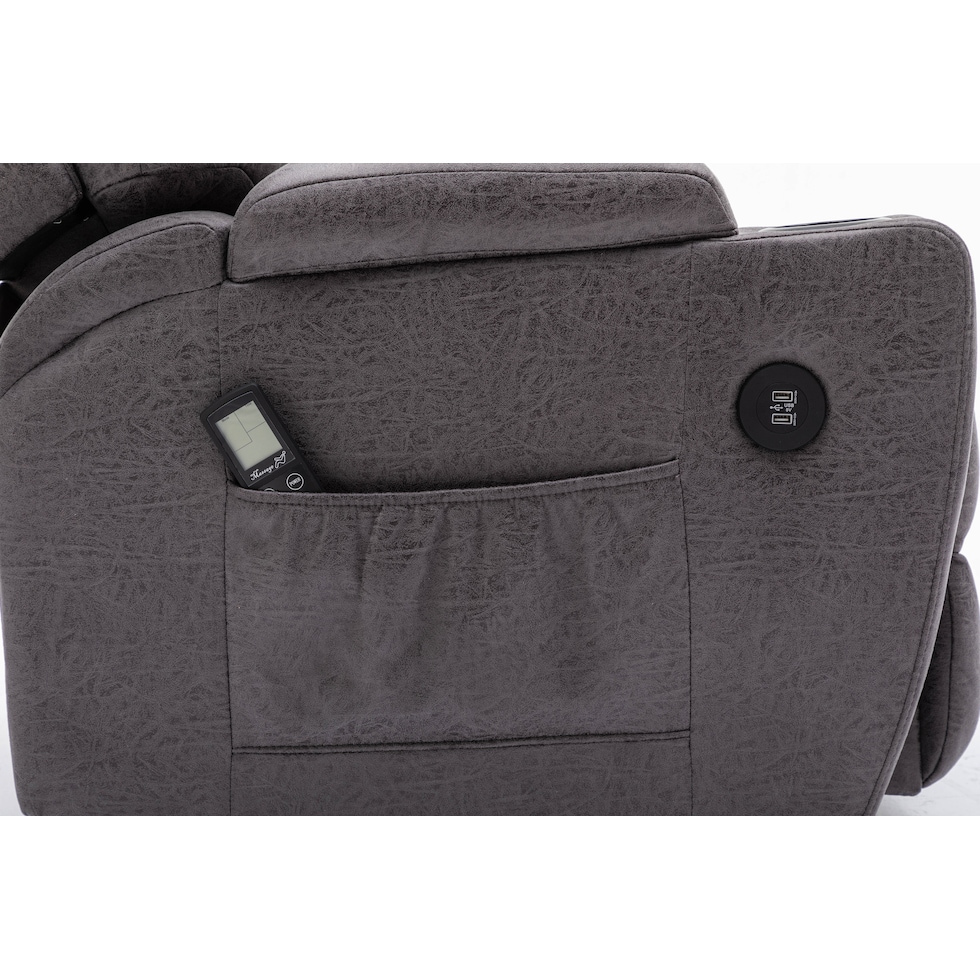 deans gray recliner   