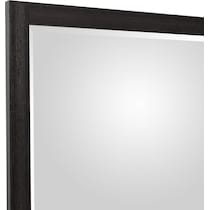 decker dark brown dresser and mirror   