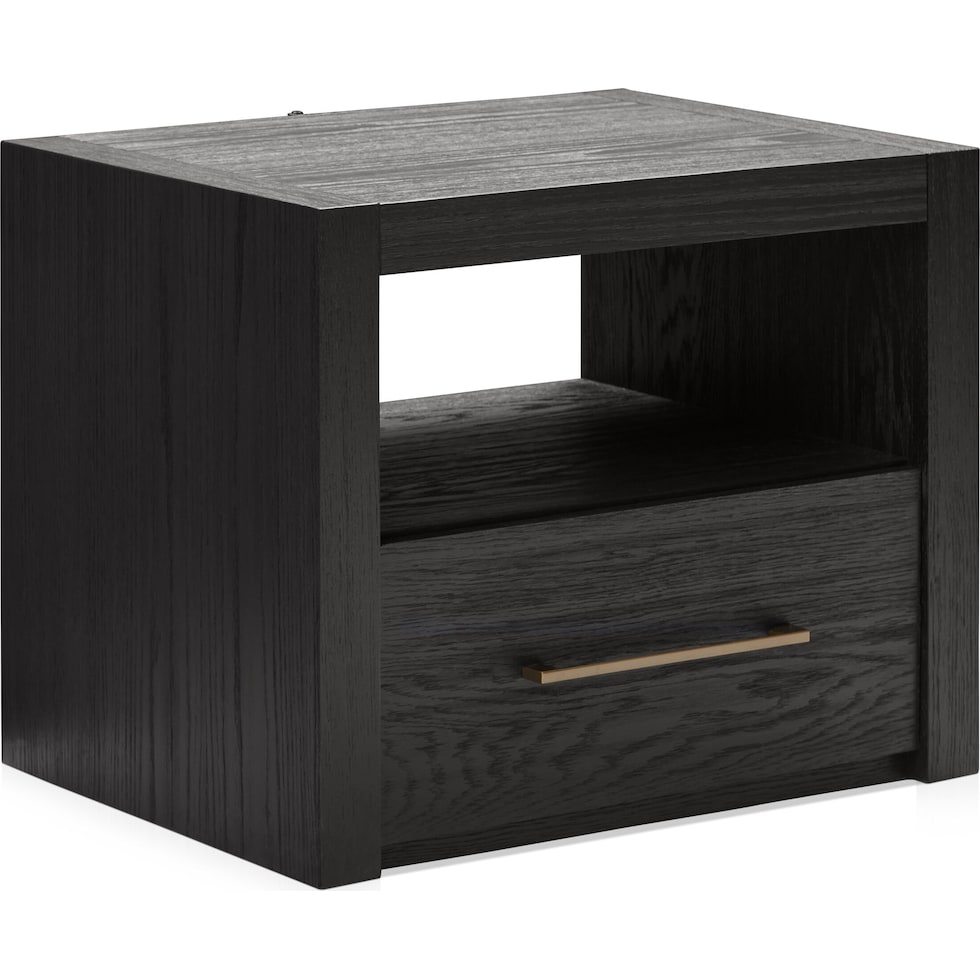decker dark brown nightstand   