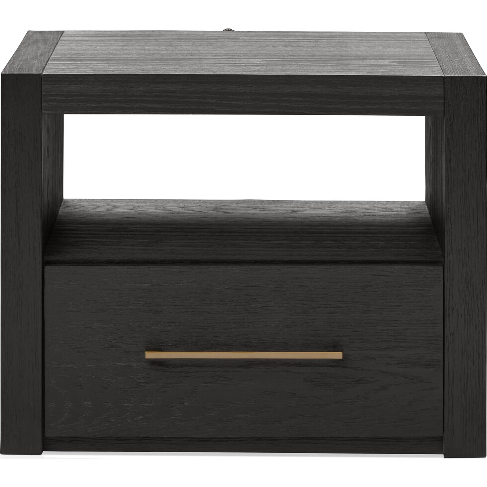 decker dark brown nightstand   