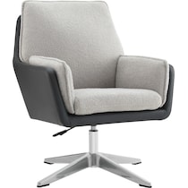 decter gray and black accent chair   