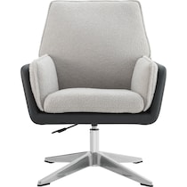 decter gray and black accent chair   