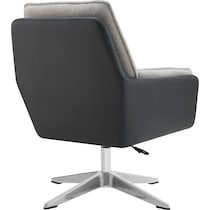 decter gray and black accent chair   