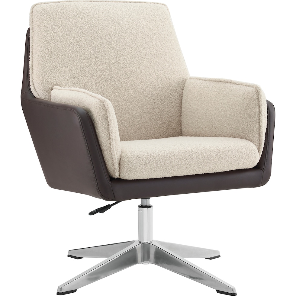 decter natural and brown accent chair   