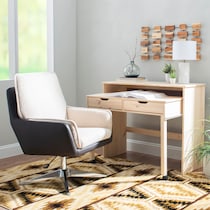 decter natural and brown accent chair   