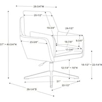 decter natural and brown accent chair   