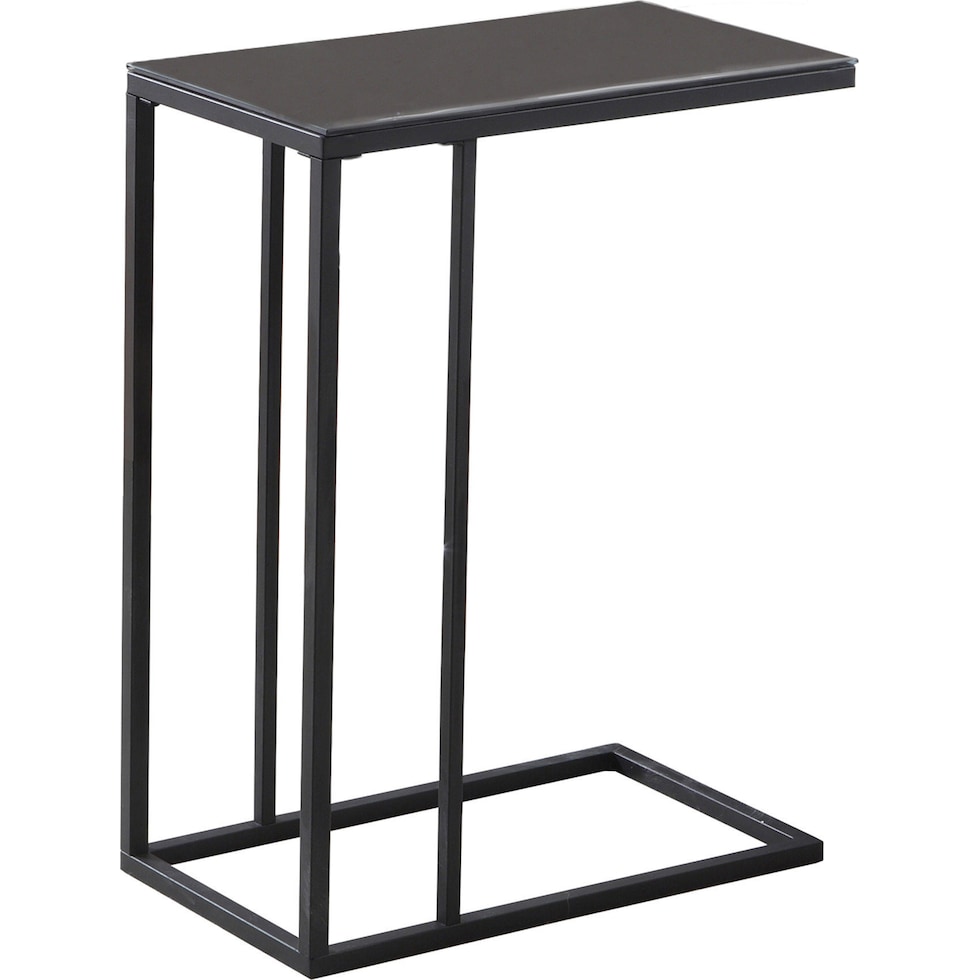 deena black end table   