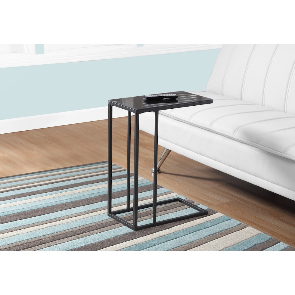 deena black end table   