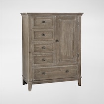 deilia dark brown door chest   