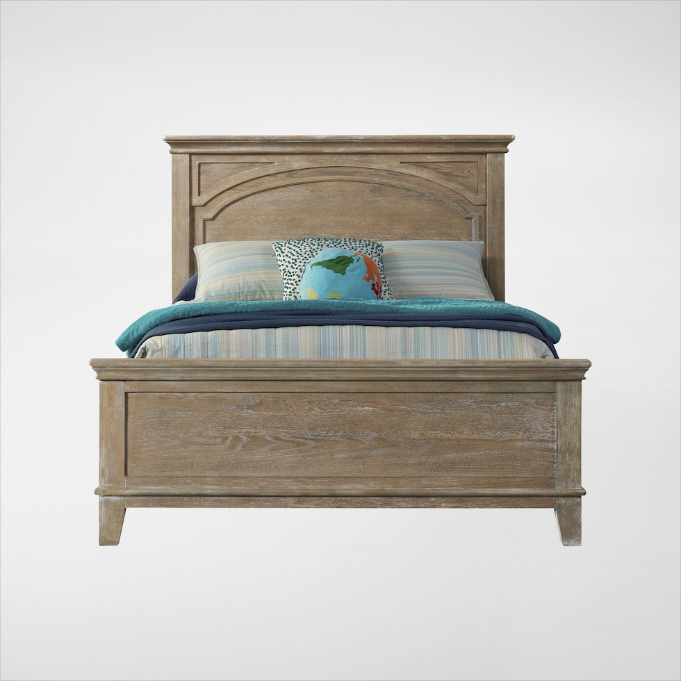 deilia dark brown full bed   