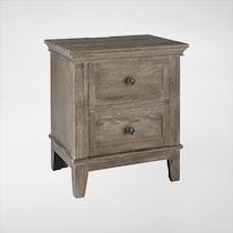 deilia dark brown nightstand   