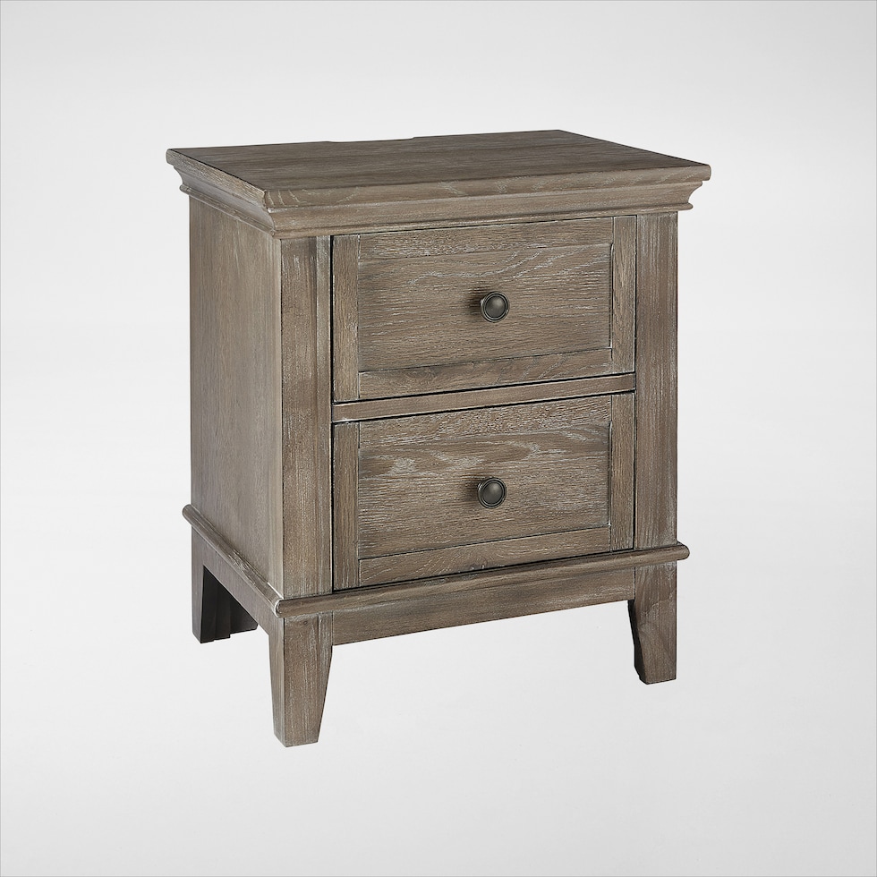 deilia dark brown nightstand   