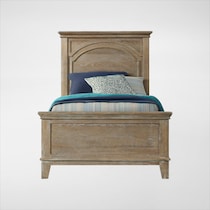 deilia dark brown twin bed   