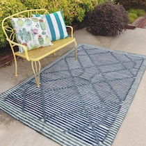 deja blue outdoor area rug   