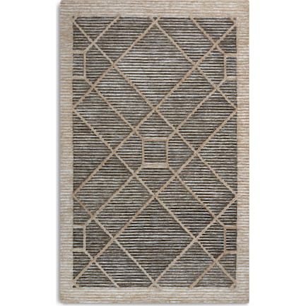 Deja 5 X 8 Indoor/Outdoor  Area Rug- Brown